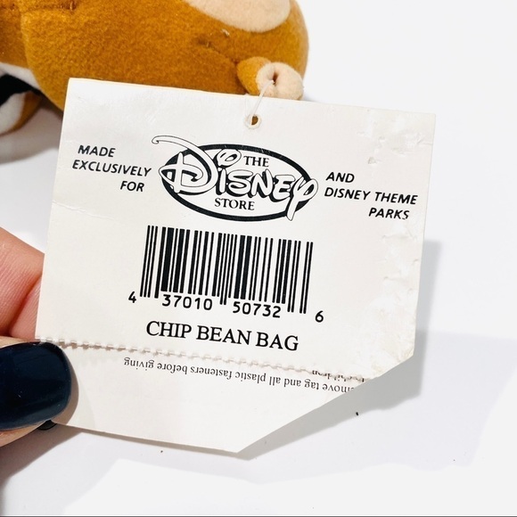 NWT Disney’s Chip 7” Bean Bag Plush - Picture 7 of 8